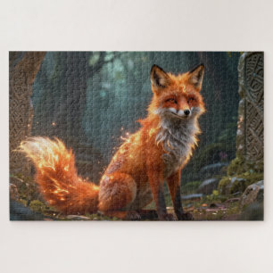 Celtic Spirit Animal Fox Jigsaw Puzzle