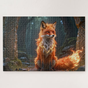 Celtic Spirit Animal Fox Jigsaw Puzzle