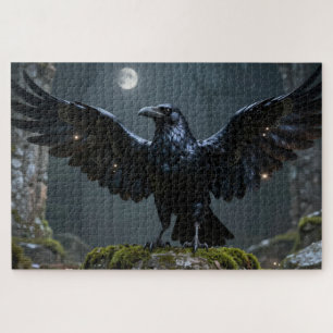 Celtic Spirit Animal Raven Jigsaw Puzzle