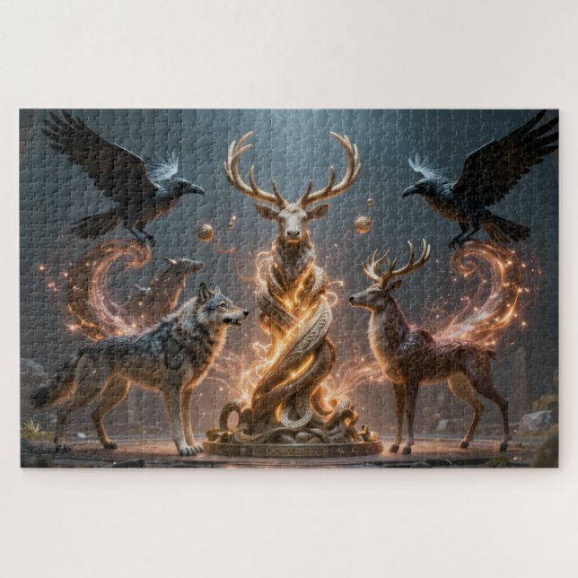 Celtic Spirit Animal Totem Jigsaw Puzzle (Horizontal)