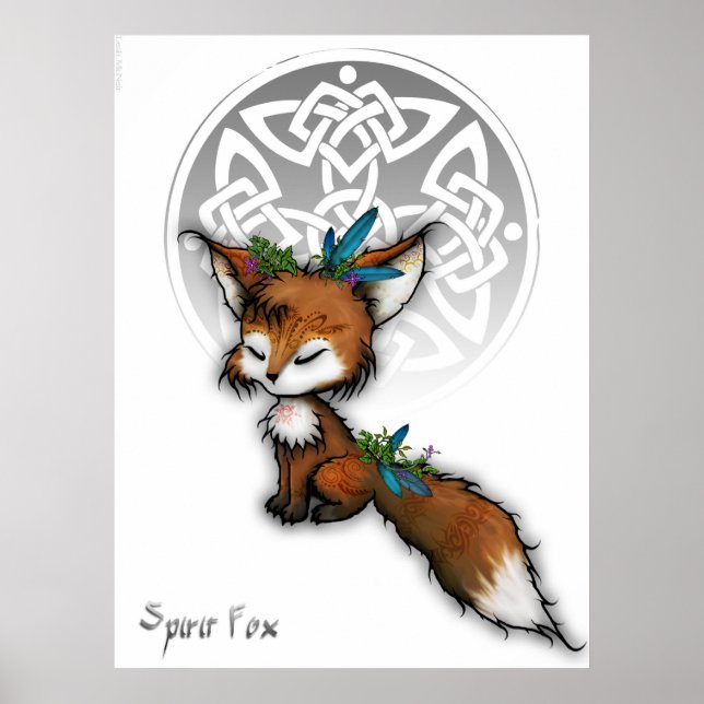 Celtic Spirit Fox Poster (Front)