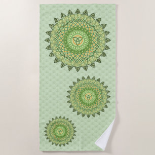 Celtic St. Patty's Day Beach Towel