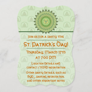 Celtic St. Patty's Day Party Invitation