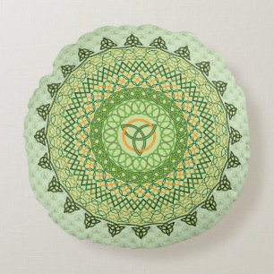Celtic St. Patty's Day Round Pillow