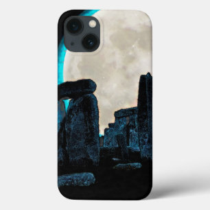 Celtic Stonehenge, Moon & Stars Astronomy U.K. iPhone 13 Case