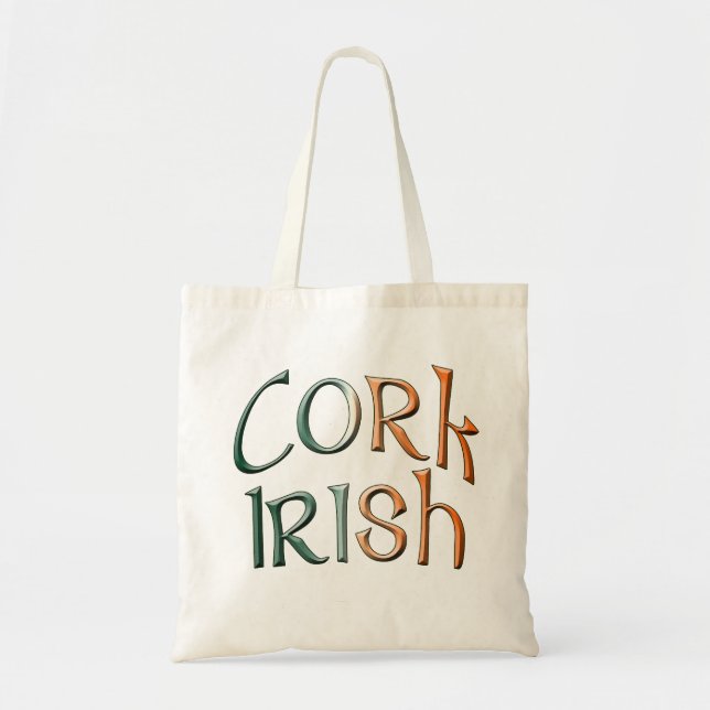 Celtic-style County Cork Irish Flag Colours Bag (Front)