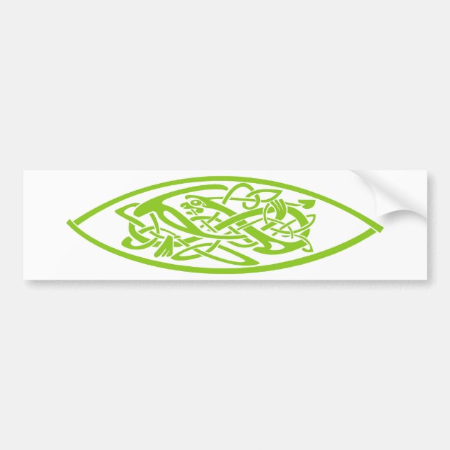Celtic Surfboard Bumper Sticker (Front)