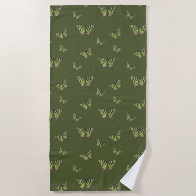 Celtic Swallowtail Beach Towel (Front)
