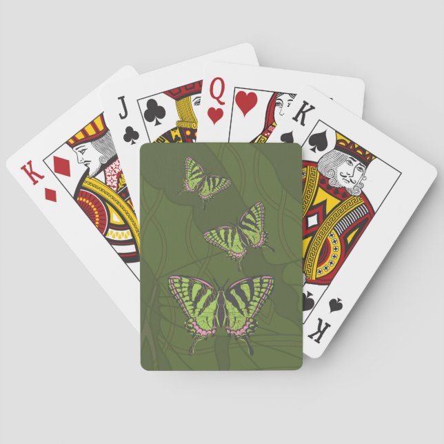 Celtic Swallowtail Classic Playing Cards (Back)