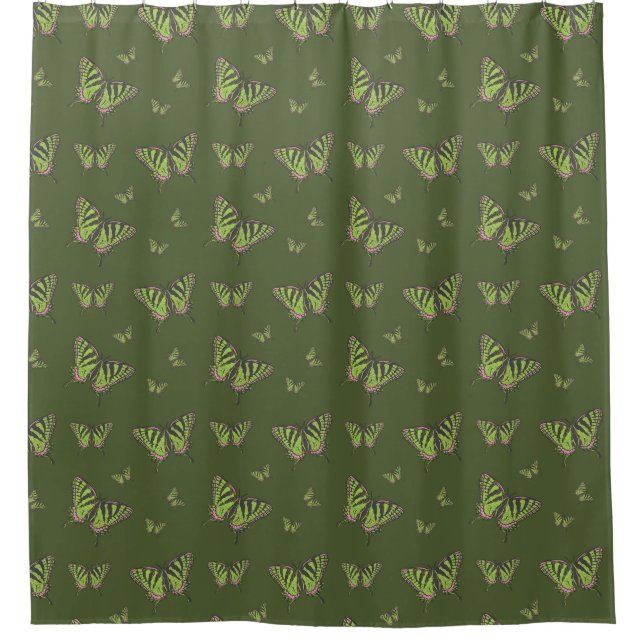Celtic Swallowtail Shower Curtain (Front)