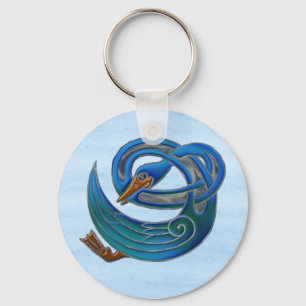 Celtic Swan Key Ring