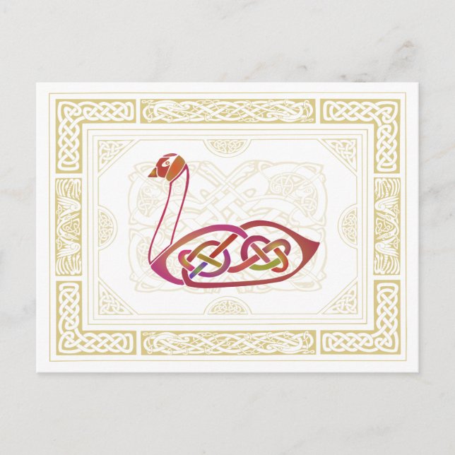 Celtic Swan Postcard (Front)
