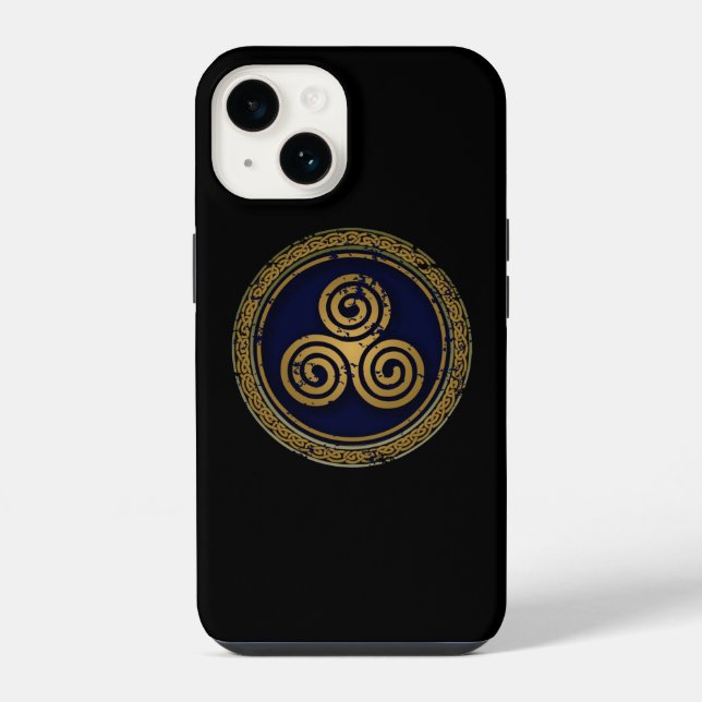 CELTIC SWIRLS CIRCLE iPhone CASE (Back)