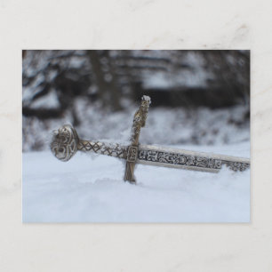 celtic sword postcard