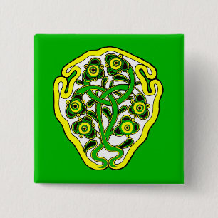 Celtic symbol 15 cm square badge