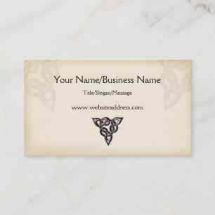 Celtic Symbol Design Business Card
