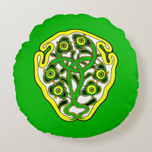 Celtic symbol round cushion