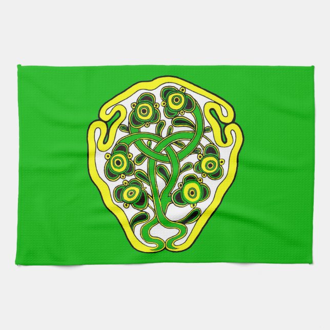 Celtic symbol tea towel (Horizontal)