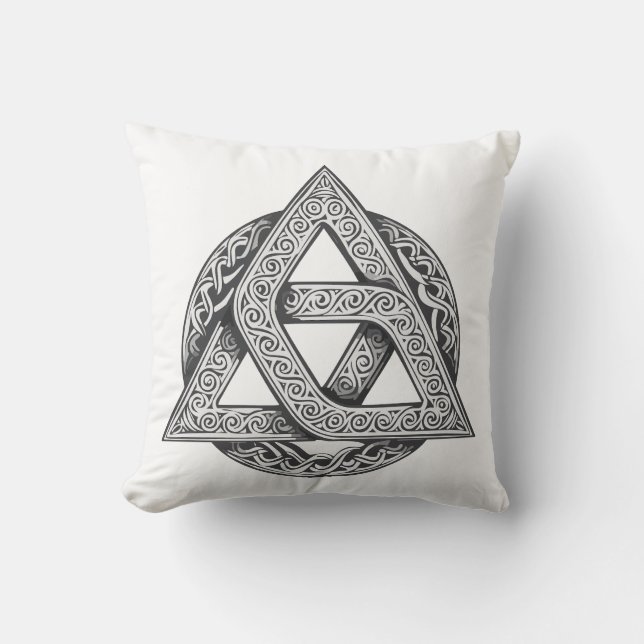 Celtic symbol, trinity knot cushion (Front)