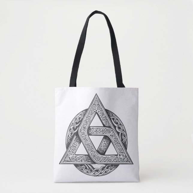 Celtic symbol, trinity knot tote bag (Front)