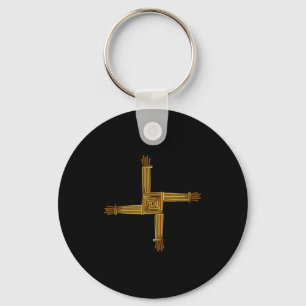 Celtic Symbols Brigid's Cross Celtic Knot Irish Sy Key Ring