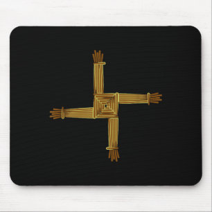 Celtic Symbols Brigid's Cross Celtic Knot Irish Sy Mouse Mat