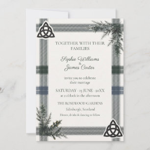 Celtic Tartan Botanical Heritage Invitation