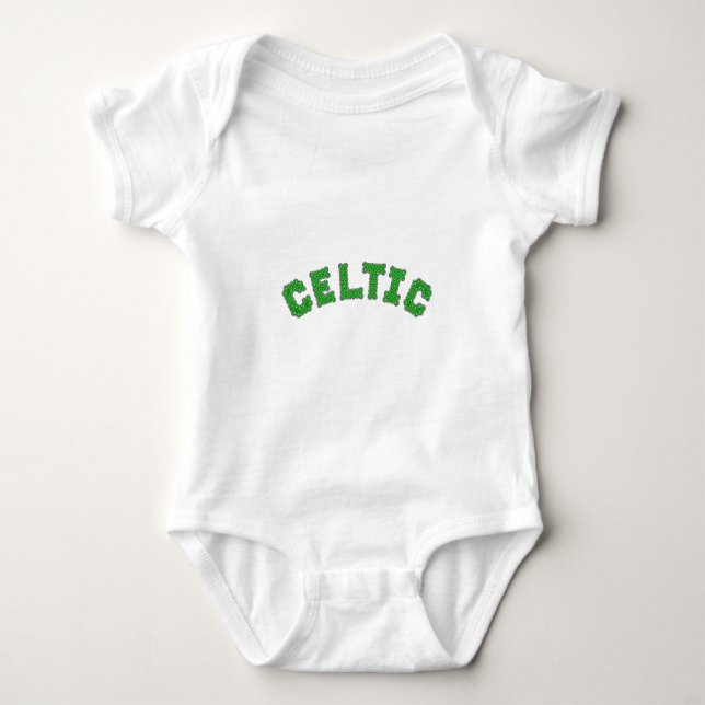 Celtic Text Baby Bodysuit (Front)