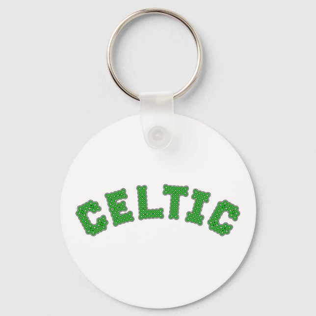 Celtic Text Key Ring (Front)