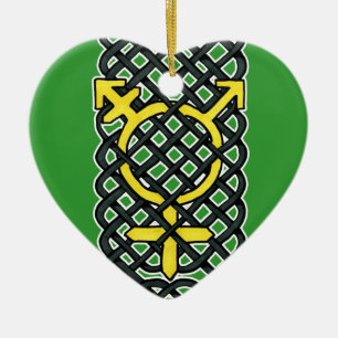 Celtic Transgender Ornament Yellow