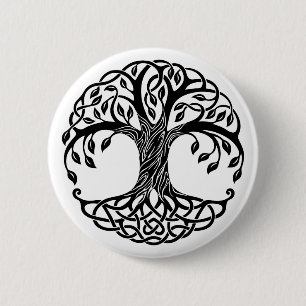 celtic tree button