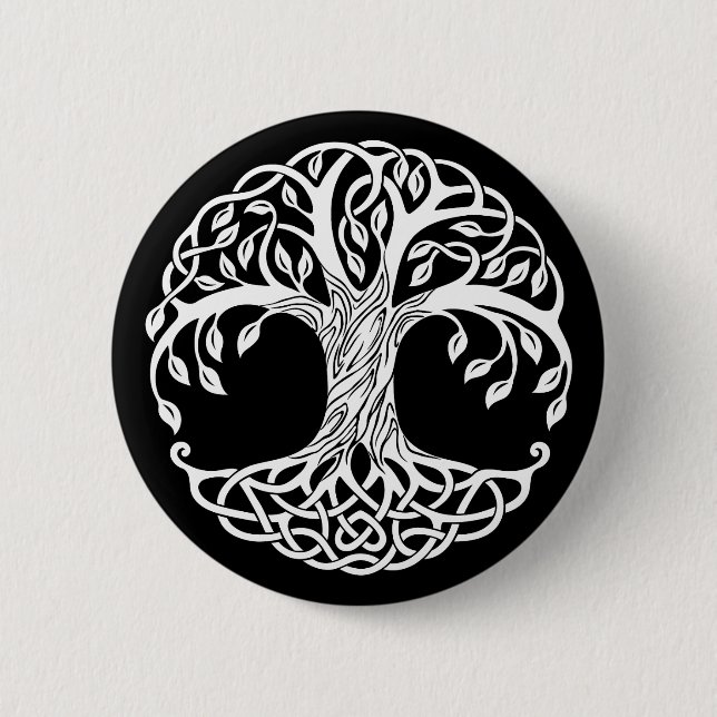 celtic tree button (Front)