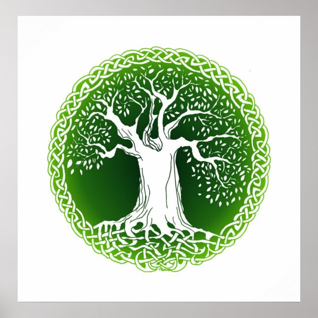 Celtic Tree (Green) Poster (Front)