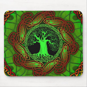 Celtic Tree (Illuminated version) Mouse Mat