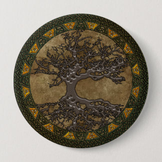 Celtic Tree of Life 10 Cm Round Badge