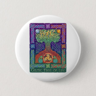 Celtic Tree of LIfe 6 Cm Round Badge