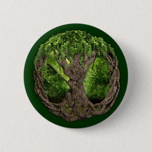 Celtic Tree Of Life 6 Cm Round Badge