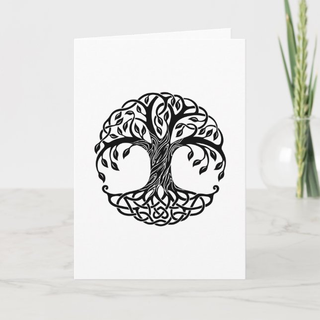 Celtic tree of life card (Front)