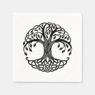 Celtic tree of life napkin