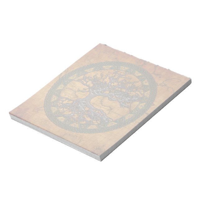 Celtic Tree of Life Notepad (Rotated)