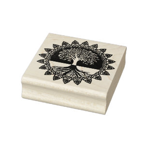 Celtic Tree of Life Rubber Stamp