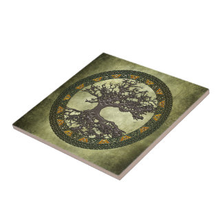 Celtic Tree of Life Tile