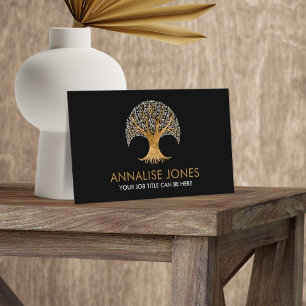 Celtic Tree of life - Yggdrasil - Colour Mosaic Bu Business Card