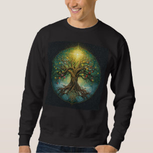 Celtic Tree of Life Yggdrasil Glow Magical Norse Sweatshirt
