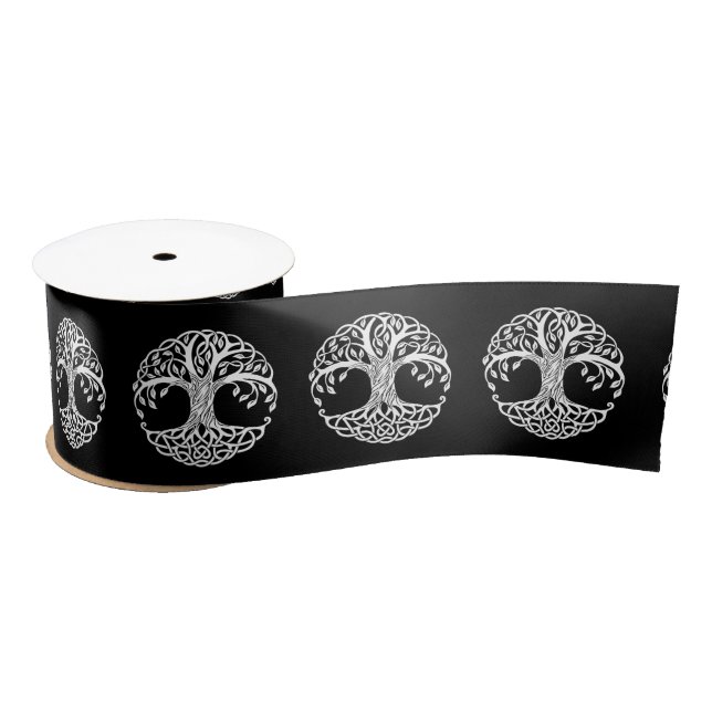celtic tree ribbon satin ribbon (Spool)