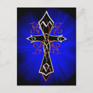 Celtic Tribal Cross Postcard