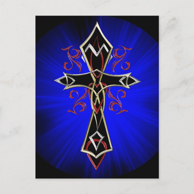 Celtic Tribal Cross Postcard (Front)