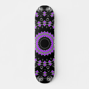 Celtic Tribal Mandala ( Purple ) Skateboard