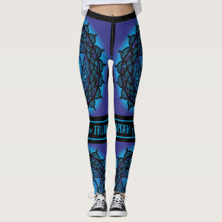 Celtic Tribal Throat Chakra Leggings