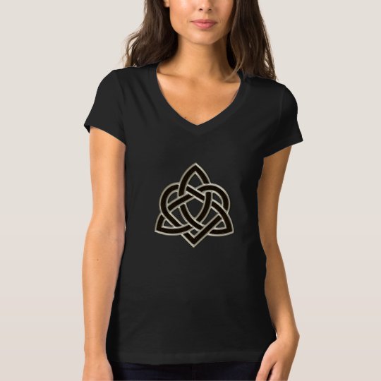 Celtic Trinity Heart Knot T=Shirt T-Shirt